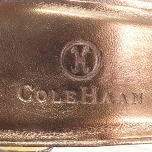 コールハーン COLE HAAN アンクルストラップ パイソン パンプス レディース US:7