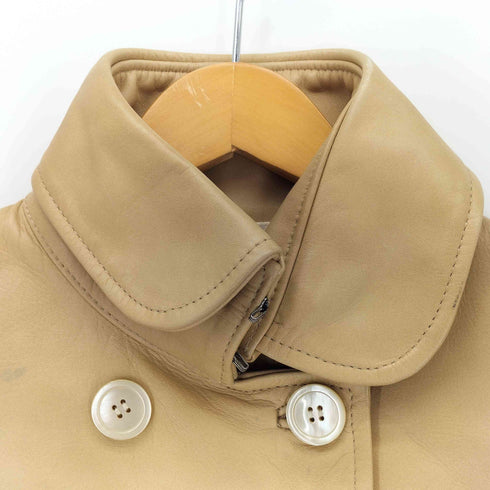 CET ARTICLE EST DESSINE PAR KONDO LEATHER 本革 レザージャケット レディース 36