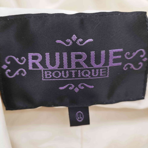 ルイルエブティック RUIRUE BOUTIQUE ファー フーテッド ダウン コート レディース LL
