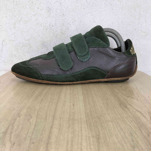 ドルチェアンドガッバーナ DOLCE&GABBANA スエード レザー ベルクロストラップ ローカットスニーカー メンズ 6.5