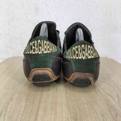 ドルチェアンドガッバーナ DOLCE&GABBANA スエード レザー ベルクロストラップ ローカットスニーカー メンズ 6.5