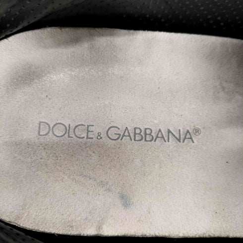 ドルチェアンドガッバーナ DOLCE&GABBANA スエード レザー ベルクロストラップ ローカットスニーカー メンズ 6.5
