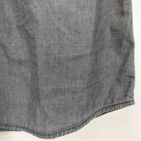 COLLARS 蜍 CHAMBRAY SHIRT ブラックシャンブレー シャツ メンズ