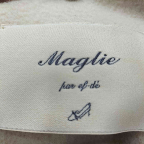 マーリエパーエフデ Maglie par ef-de 日本製 ノーカラー ウール ロング コート レディース 17