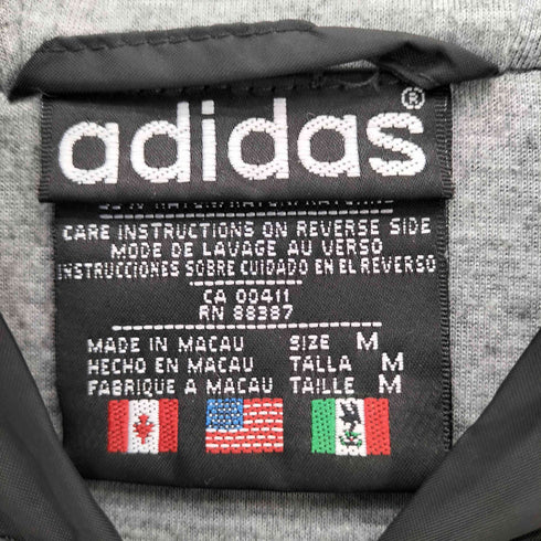 アディダス adidas 00s ナイロン フーデッドコート メンズ M