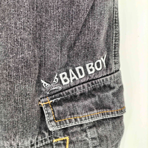 バッドボーイ BADBOY ブラックデニムカーゴショーツ メンズ 170