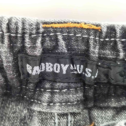 バッドボーイ BADBOY ブラックデニムカーゴショーツ メンズ 170