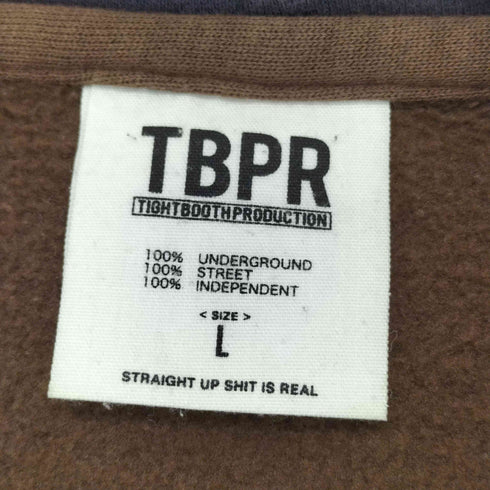 タイトブースプロダクション TBPR TIGHTBOOTH PRODUCTION バイカラーフーディ メンズ JPN:L