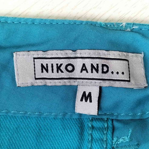 ニコアンド niko and... リネン混 2タック 裾ボタン ワイドパンツ バルーンパンツ メンズ JPN:M