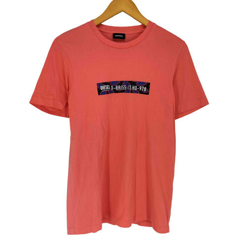 ディーゼル DIESEL フロント プリント 半袖 クルーネック Tシャツ メンズ XS