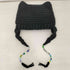 HANDJOB CAT HAT ビーズ 猫耳 ニット帽 レディース