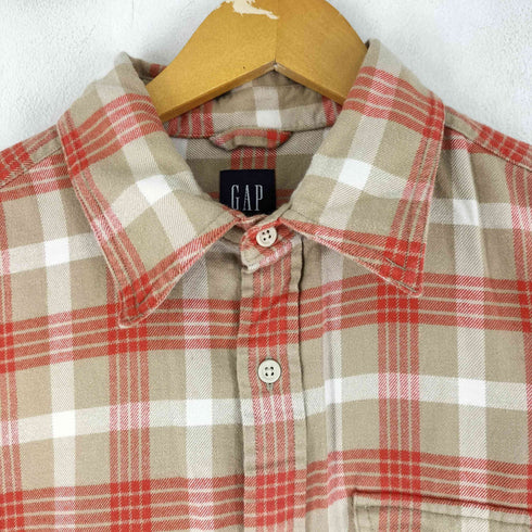 ギャップ Gap 00S チェック 長袖 シャツ メンズ JPN:M