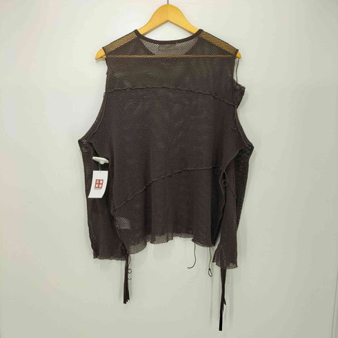 プランクプロジェクト PRANK PROJECT 24AW Mesh Cold Shoulder Top メッシュコールドショルダートップ レディース FREE