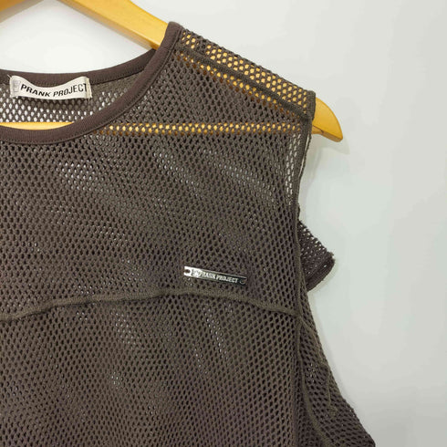 プランクプロジェクト PRANK PROJECT 24AW Mesh Cold Shoulder Top メッシュコールドショルダートップ レディース FREE