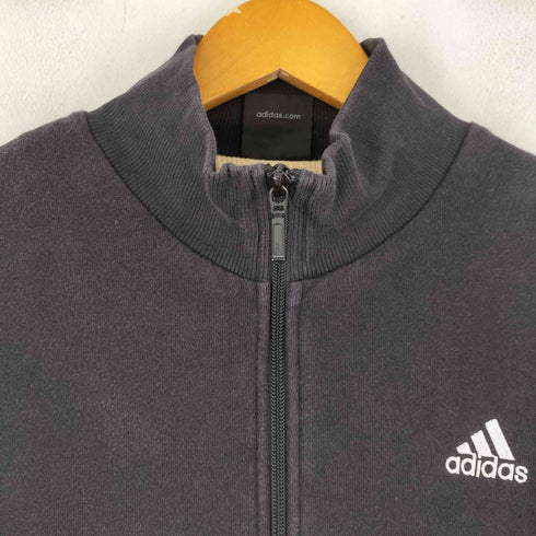 アディダス adidas 00S ロゴ刺繍 裏地サーマル ダブルフェイス トラックジャケット メンズ JPN:L