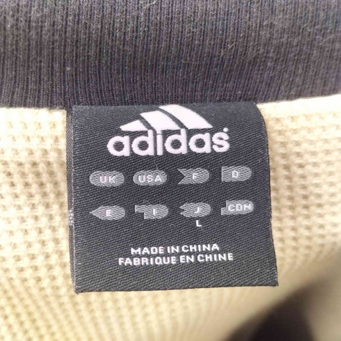 アディダス adidas 00S ロゴ刺繍 裏地サーマル ダブルフェイス トラックジャケット メンズ JPN:L