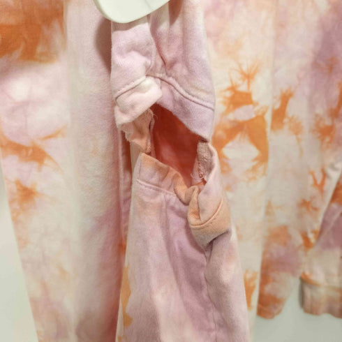 ロクビューティーアンドユースユナイテッドアローズ 6 BEAUTY & YOUTH UNITED ARROWS DOUBLE SLIT TIE DYE MOTIF PULLOVER ダブルスリット タイダイ モチーフ プルオーバー 長袖 レディース