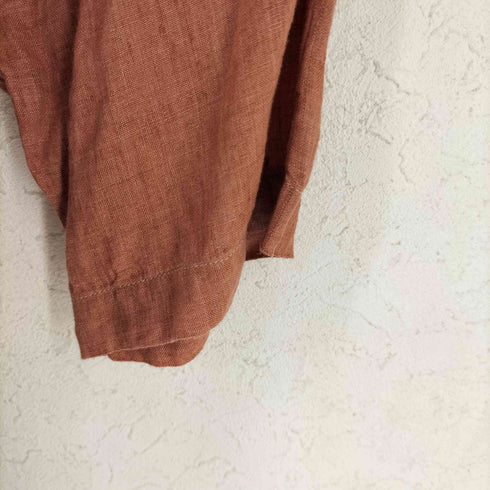 インディヴィジュアライズドシャツ individualized shirts USA製 リネン100 レギュラーカラーショートスリーブシャツ メンズ 15