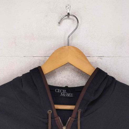 セシルマクビー CECIL McBEE パイピング ジップアップパーカー Y2K レディース JPN:M