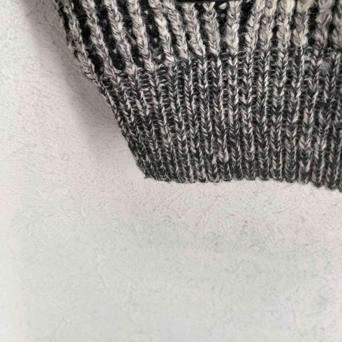 cashmere カシミヤ混 スタンドカラー 比翼 ジップ ニット セーター カーディガン メンズ 54
