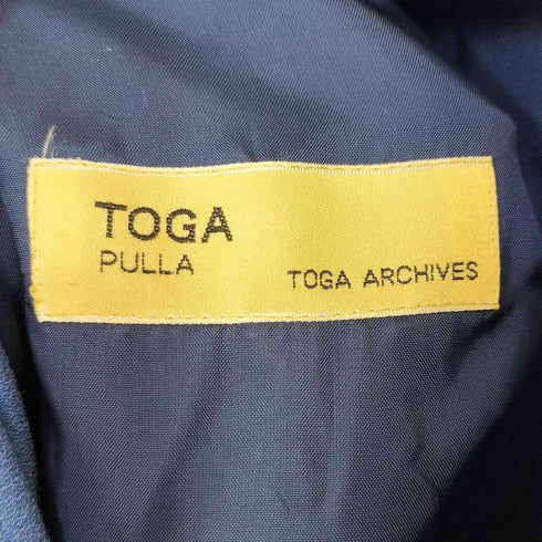 トーガプルラ TOGA PULLA モックネック レイヤードデザイン ロングワンピース レディース