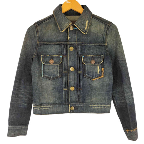 リーバイス Levis 2nd Type ヴィンテージ加工 デニムジャケット レディース import:M