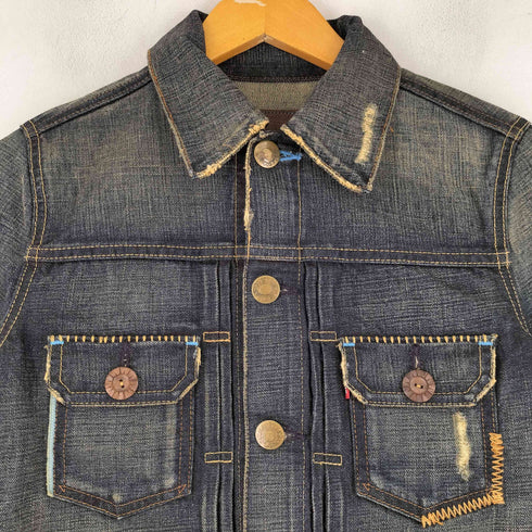 リーバイス Levis 2nd Type ヴィンテージ加工 デニムジャケット レディース import:M