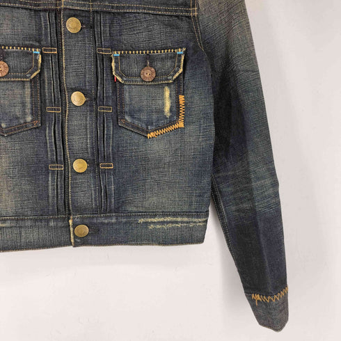 リーバイス Levis 2nd Type ヴィンテージ加工 デニムジャケット レディース import:M