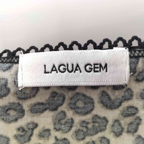 ラグアジェム LAGUA GEM LEOPARD LACE トップス レディース FREE