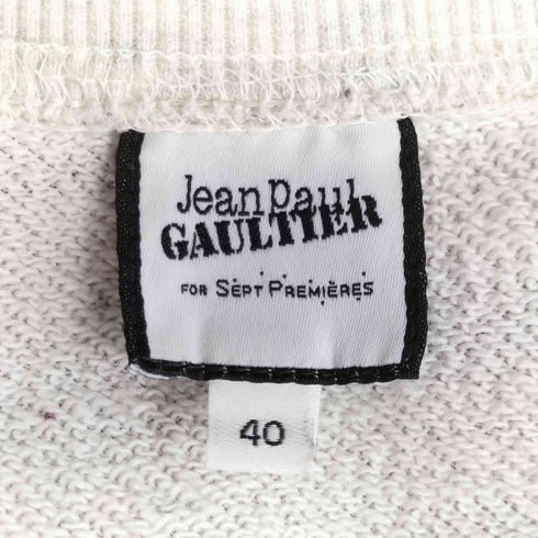 ジャンポールゴルチエセットプルミエ Jean Paul GAULTIER for SEPT PREMIERES メジャープリント 長袖 スウェットワンピース レディース EUR:40