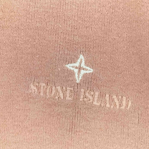ストーンアイランド STONE ISLAND 80S イタリア製 マッシモオスティ 本人期 ロゴ 刺繍 スキッパー コットン スウェット メンズ