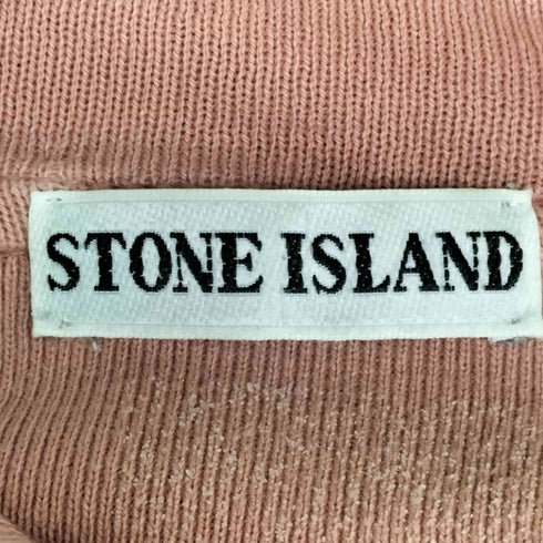 ストーンアイランド STONE ISLAND 80S イタリア製 マッシモオスティ 本人期 ロゴ 刺繍 スキッパー コットン スウェット メンズ