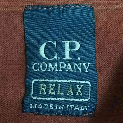 シーピーカンパニー C.P.COMPANY 90S イタリア製 RELAX モレノ・フェラーリ期 ロゴ プリント L/S ポロ スウェット メンズ import:L