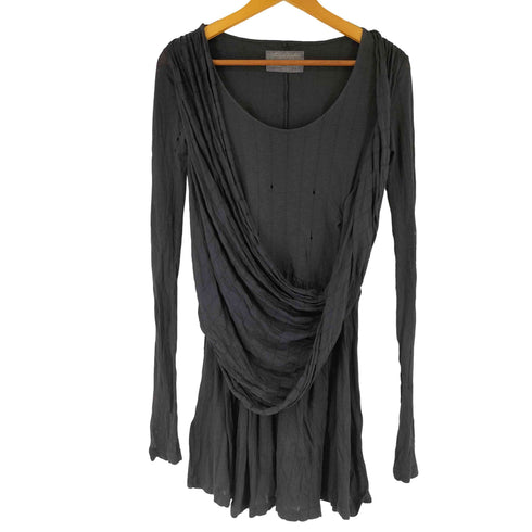 オールセインツ ALLSAINTS SPIT ALFIELDS ドレープ ドッキング ロングスリーブ ワンピース レディース 6