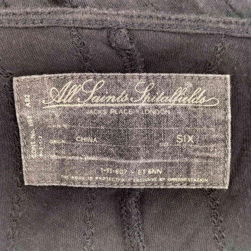 オールセインツ ALLSAINTS SPIT ALFIELDS ドレープ ドッキング ロングスリーブ ワンピース レディース 6