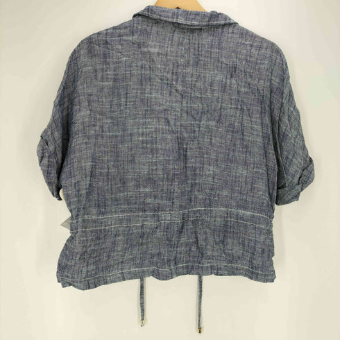 ザラ ZARA リネンサファリシャツ セットアップ レディース import:S