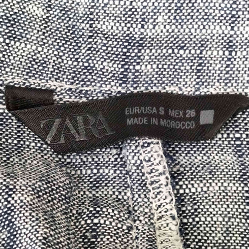 ザラ ZARA リネンサファリシャツ セットアップ レディース import:S