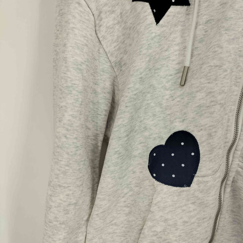 RONRON FIGURE SHAPE APPLIQUE HOODED ZIP UP メンズ FREE
