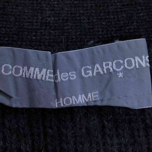 コムデギャルソンオム COMME des GARCONS HOMME 80S 88AW 川久保オム シェルボタン メランジ ウール カーディガン メンズ