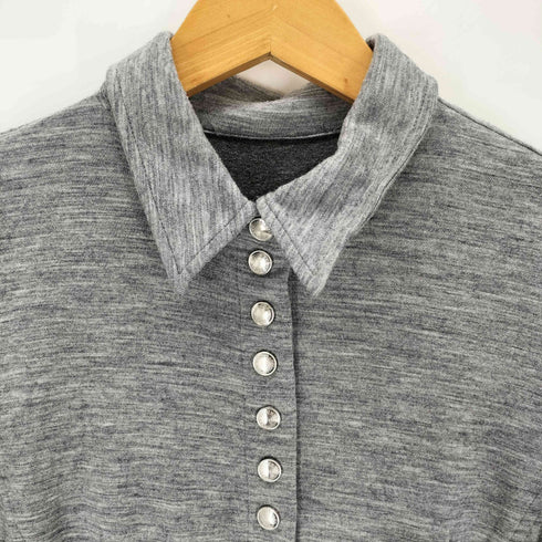 スポーツマックス SPORTMAX スナップボタン スウェット シャツワンピース レディース M