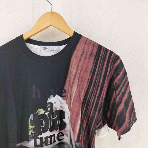 トーガビリリース TOGA VIRILIS HAVE A GOOD TIME プリント クルーネックTシャツ レディース 46