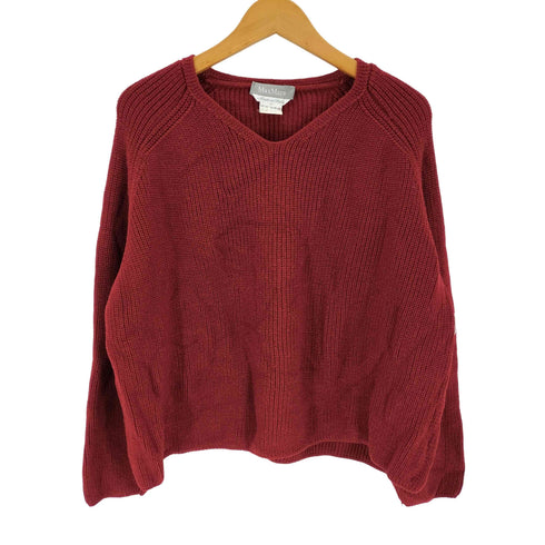 マックスマーラ MAX MARA Vネック クロップド セーター レディース L