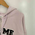 SOMEWHEREBUTTER Satin Heart Logo Hoodie Zip-Up レディース