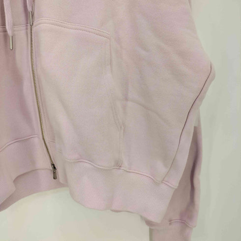 SOMEWHEREBUTTER Satin Heart Logo Hoodie Zip-Up レディース