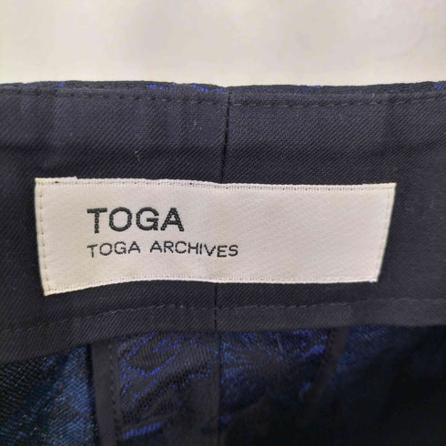 トーガアーカイブス TOGA ARCHIVES タックフリル付きフラワージャガードパンツ レディース JPN:1