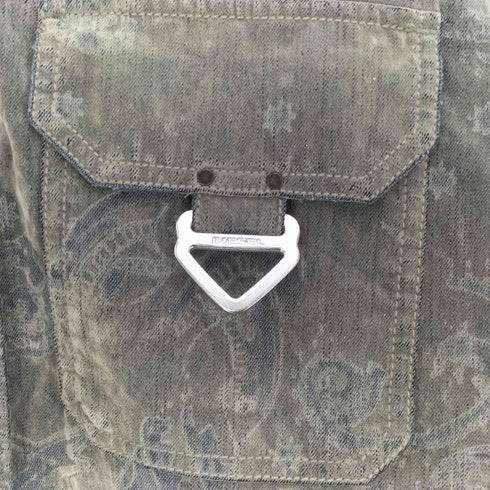 ディーゼル DIESEL D-RONNY Velvet Denim Shirts ベルベット ベロア デニム シャツ メンズ import:S