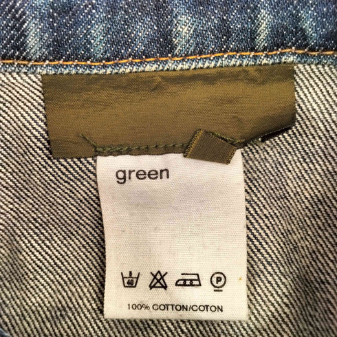 グリーン green 2nd Type デニムトラッカージャケット レディース JPN:S
