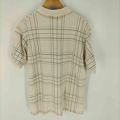 ポロバイラルフローレン Polo by RALPH LAUREN USA製 格子柄半袖ポロシャツ メンズ import:XL