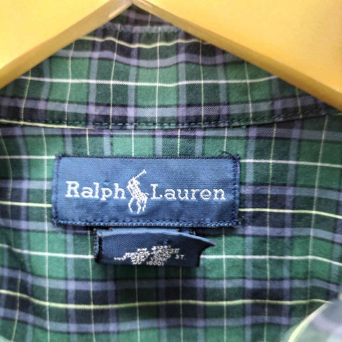 ラルフローレン RALPH LAUREN チェック柄 ボタンダウン 長袖シャツ メンズ XL(18-20)