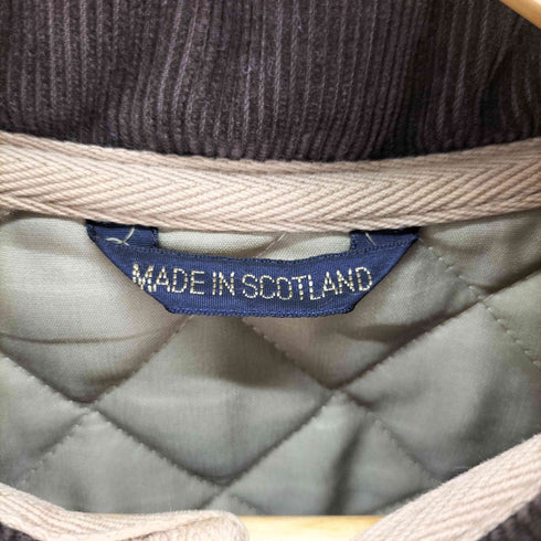 マッキントッシュスコットランド MACKINTOSH SCOTLAND スコットランド製 ウール100 コーデュロイ襟 キルティングジャケット メンズ UK:40